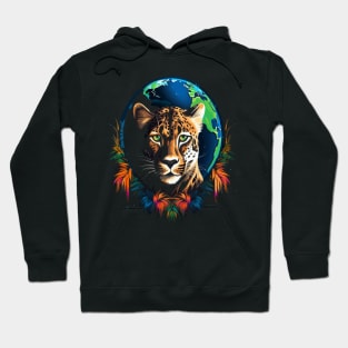 Cheetah Earth Day Hoodie